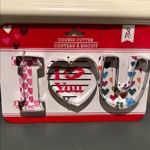 Colorful 'I Love You' Cookie Cutter Set